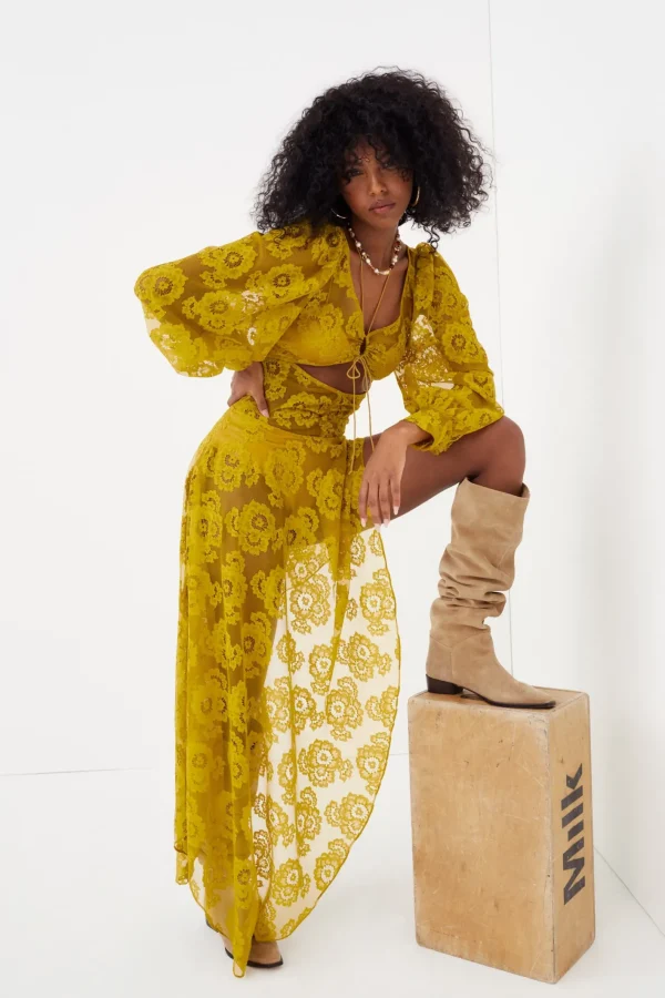 Woman For Love & Lemons Tiana Midi Dress