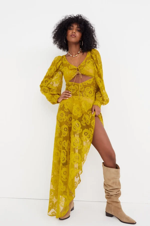 Woman For Love & Lemons Tiana Midi Dress