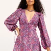 Woman For Love & Lemons Tonya Long Sleeve Mini Dress