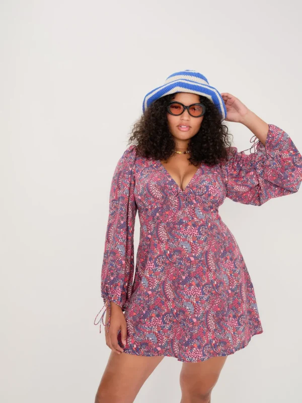 Woman For Love & Lemons Tonya Long Sleeve Mini Dress