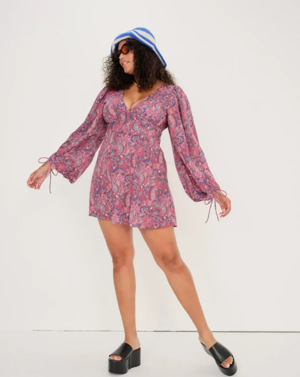 Woman For Love & Lemons Tonya Long Sleeve Mini Dress