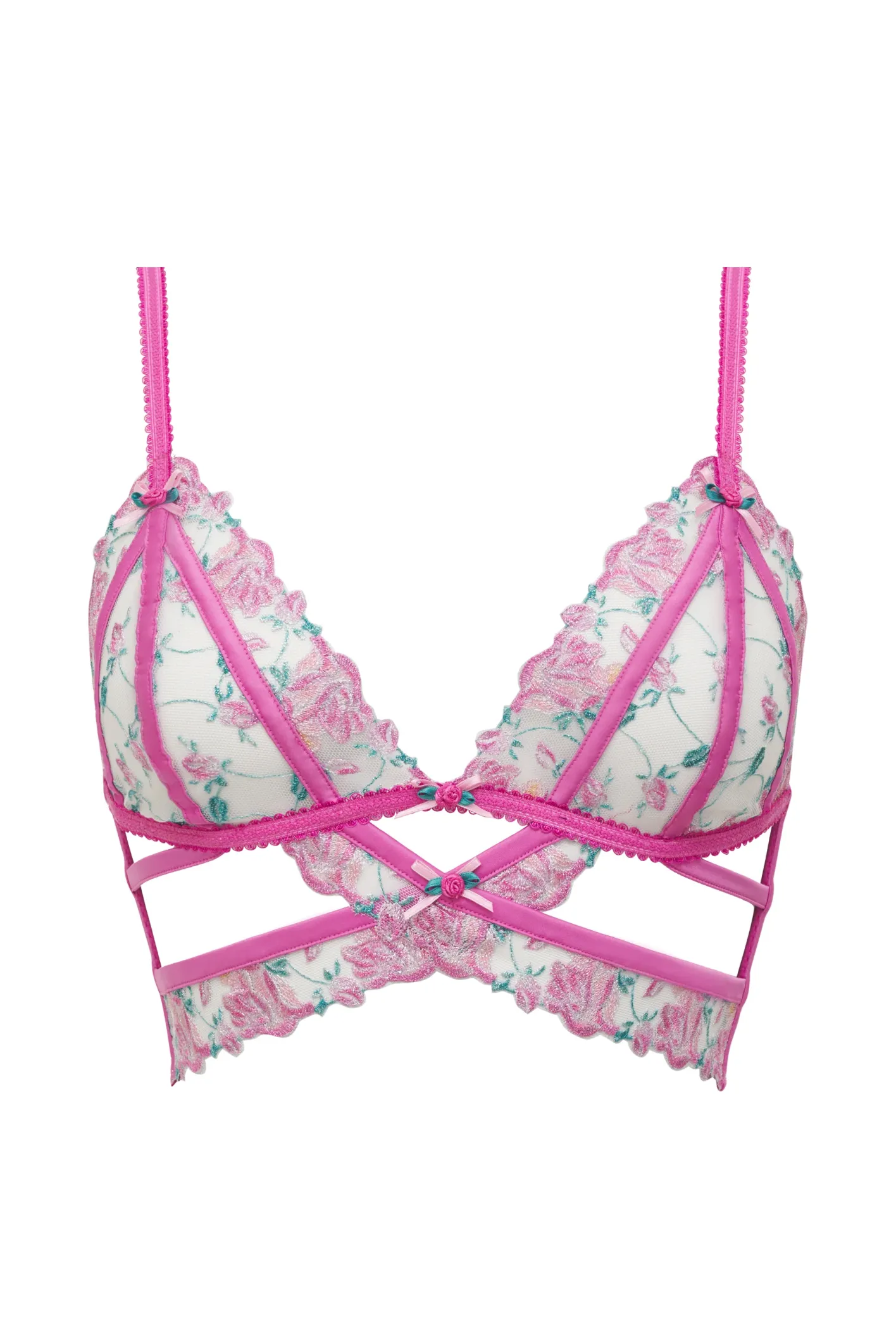 viviane_rose_triangle_bra_5.webp Woman For Love & Lemons Viviane Rose Triangle Bra