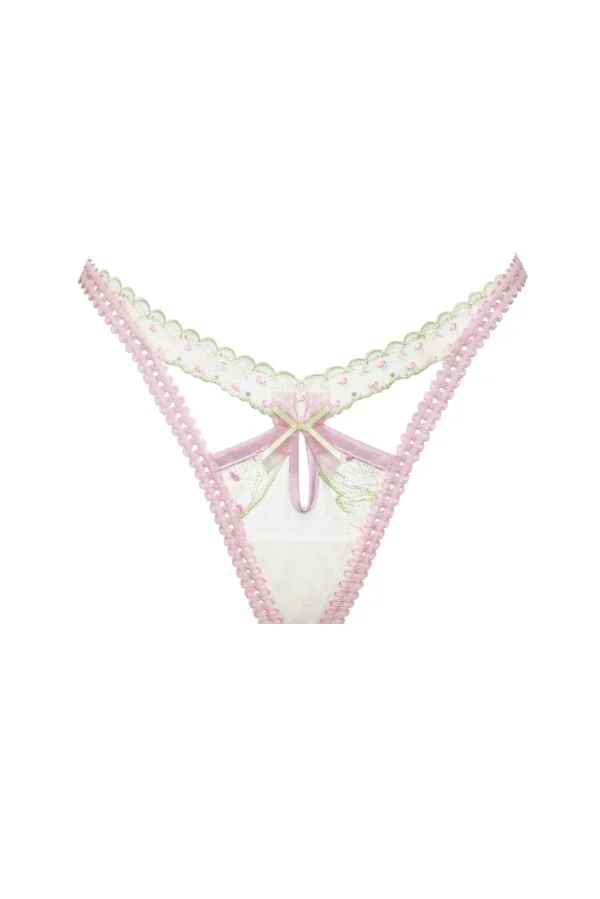 Woman For Love & Lemons Waterlilies Thong Panty
