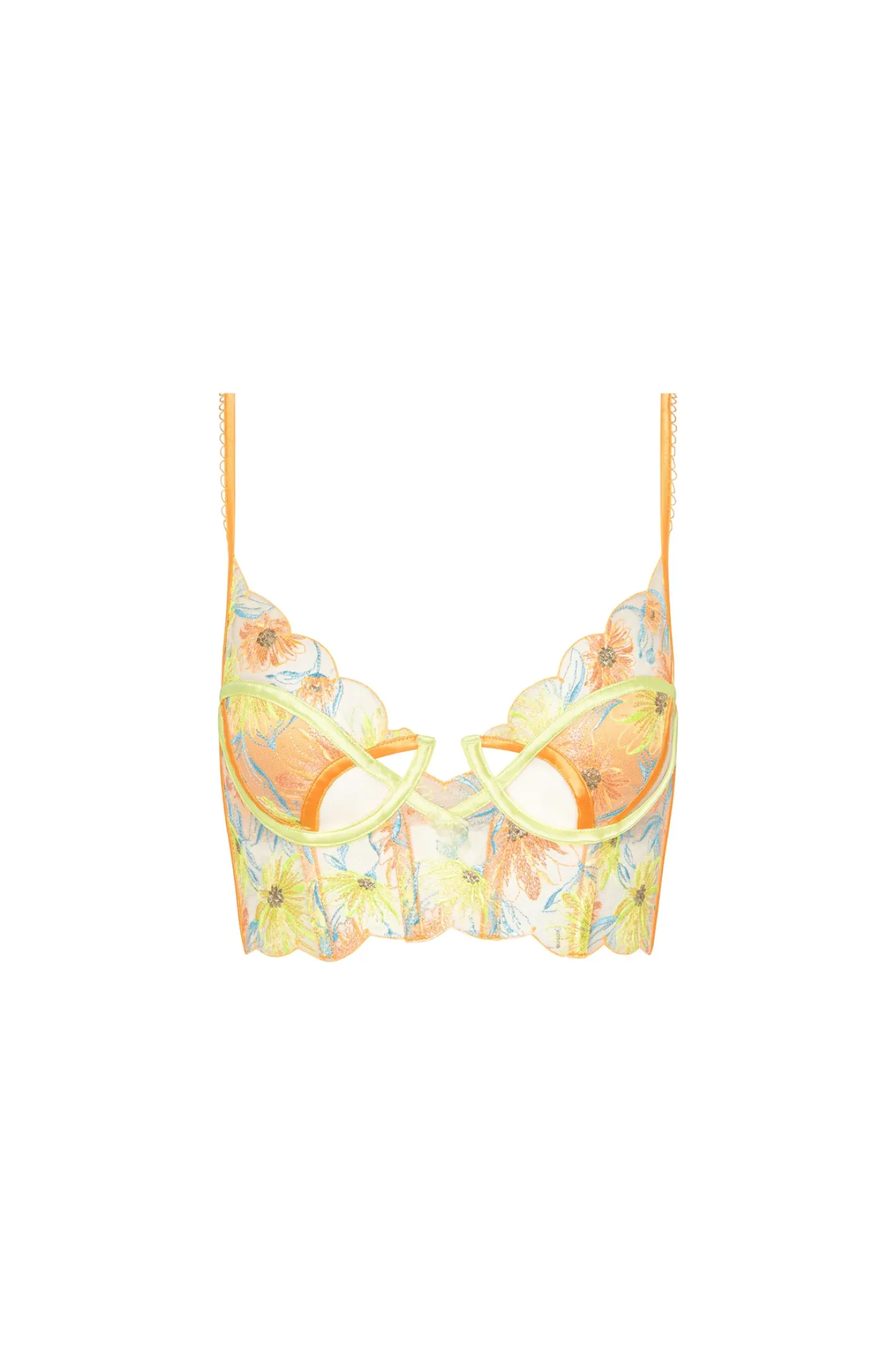 waterlily_embroidery_bust_5.webp Woman For Love & Lemons Waterlily Embroidery Bustier