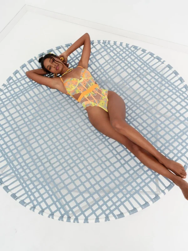Woman For Love & Lemons Waterlily Embroidery Teddy