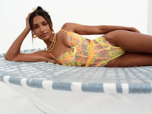 Woman For Love & Lemons Waterlily Embroidery Teddy