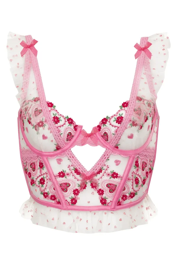 Woman For Love & Lemons Whimsical Garden Bustier