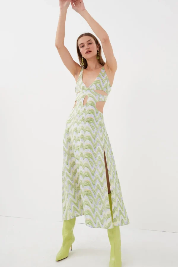 Woman For Love & Lemons Yori Midi Dress