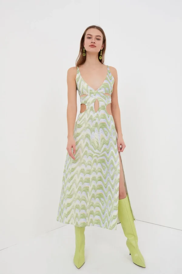 Woman For Love & Lemons Yori Midi Dress