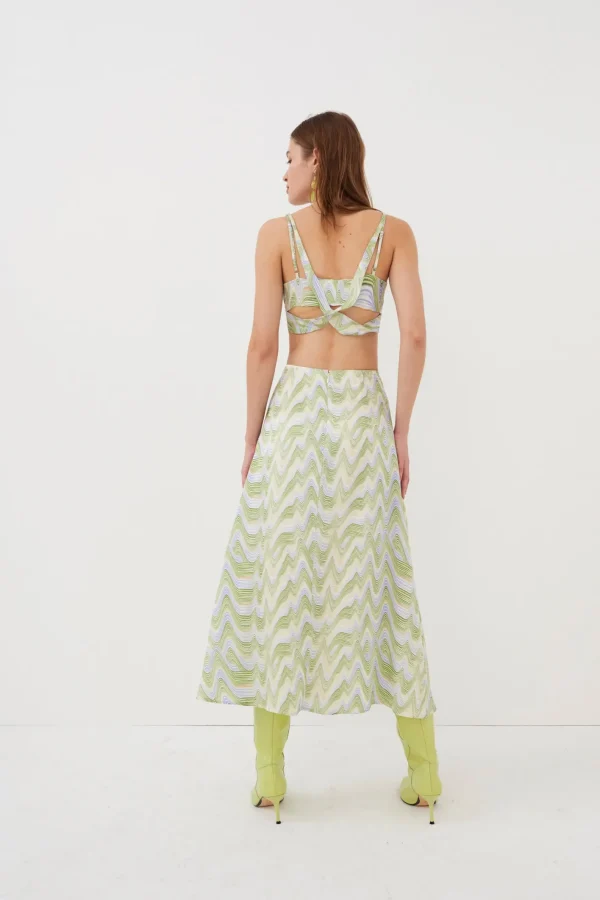 Woman For Love & Lemons Yori Midi Dress